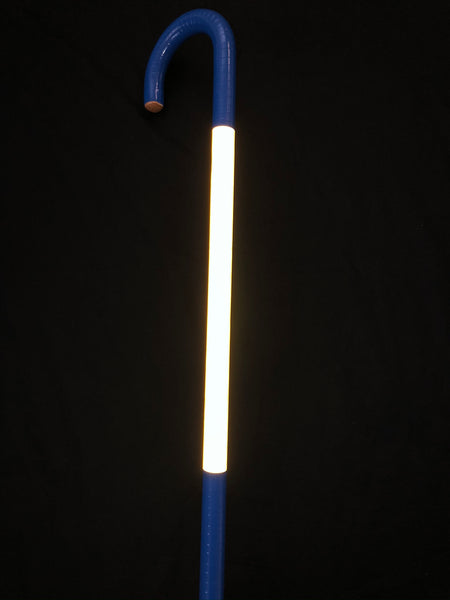 Custom Reflective Blue Kane - westkoastconcepts